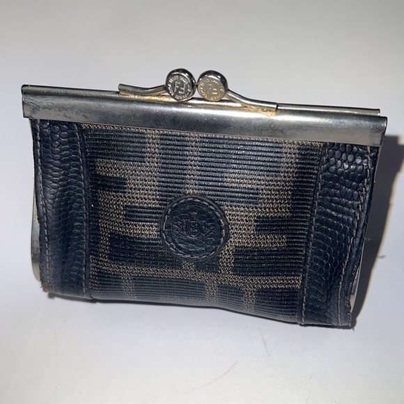 Fendi for Neiman Marcus Vintage Kisslock Wallet Change Purse - Picture 2 of 15